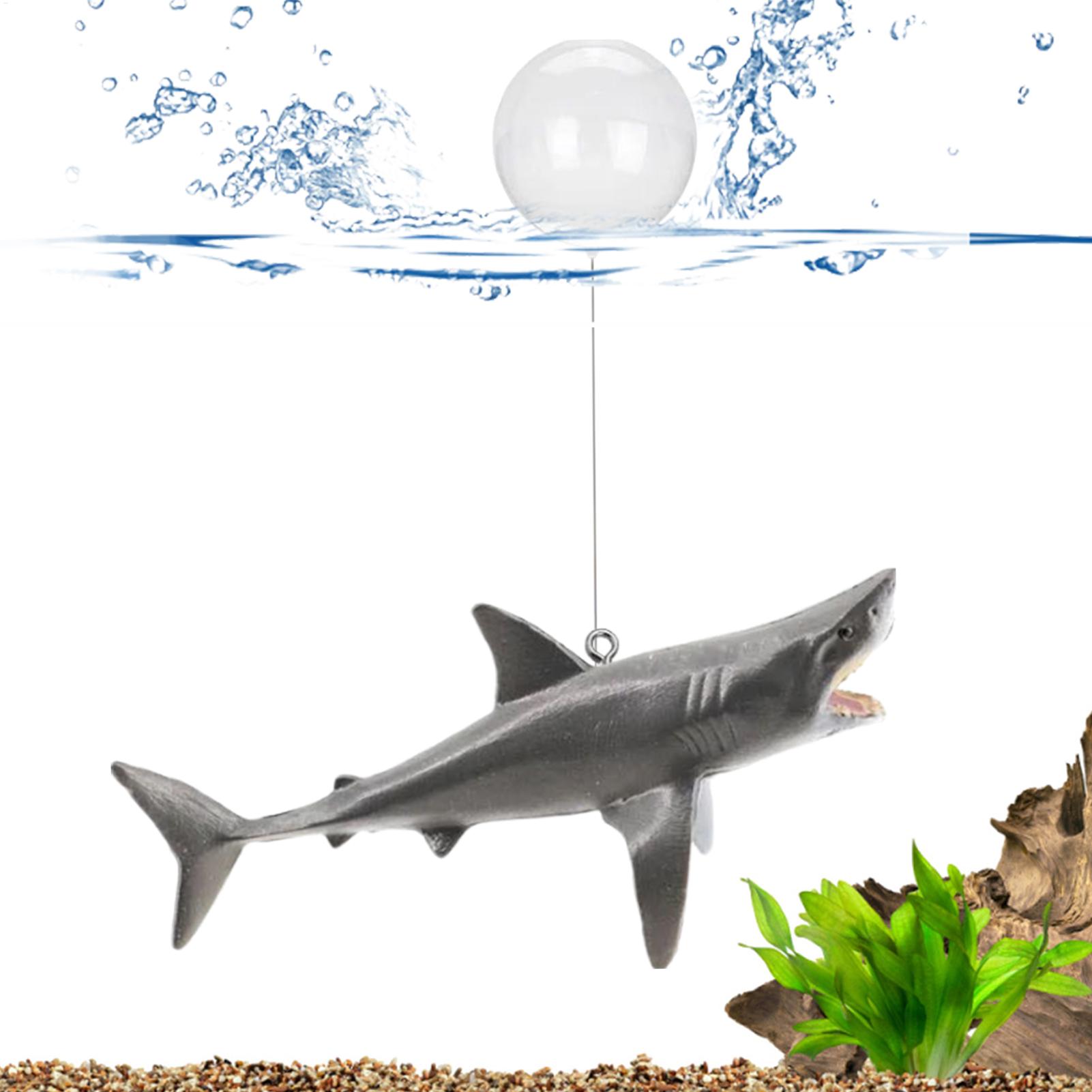 Aquarium Fish Games - Floating Shark Aquarium Landscape Decoration With
