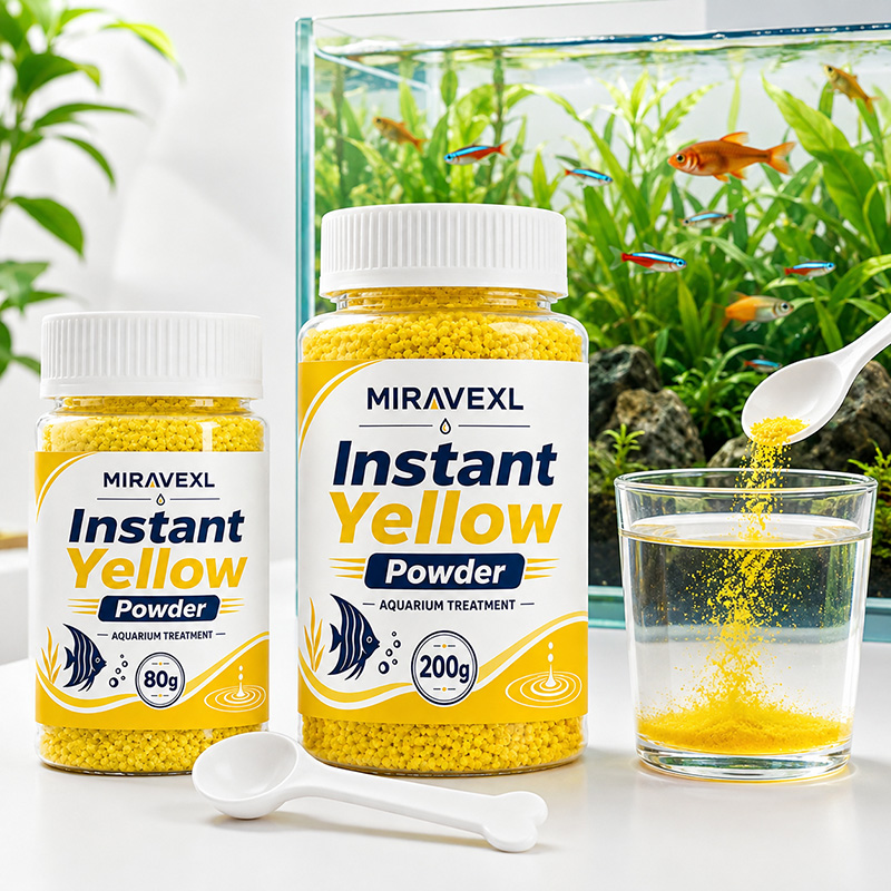Aquarium Fish Yellow - MIRAVEXL Fast Dissolve Yellow Aquarium Powder