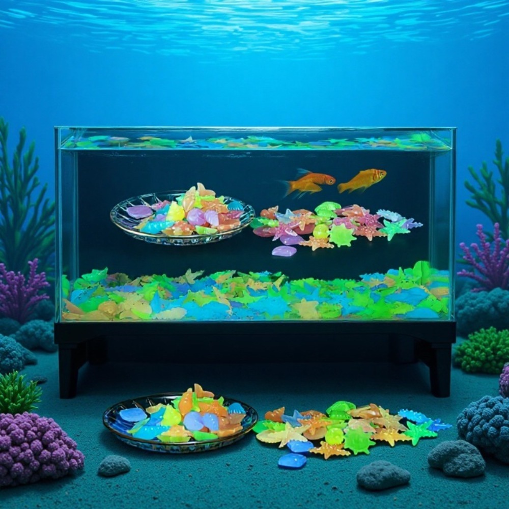 Glowing Luminous Ocean Stones  - огляд і ціна Aquarium Fish Guppy