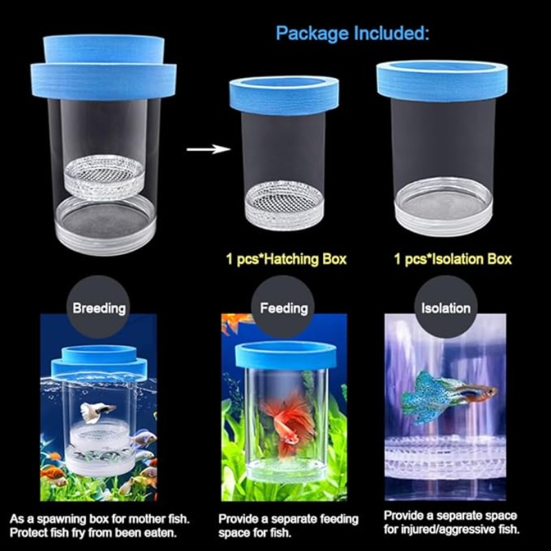 Floating Fish Breeding Isolati - огляд і ціна Box Fish In Aquarium