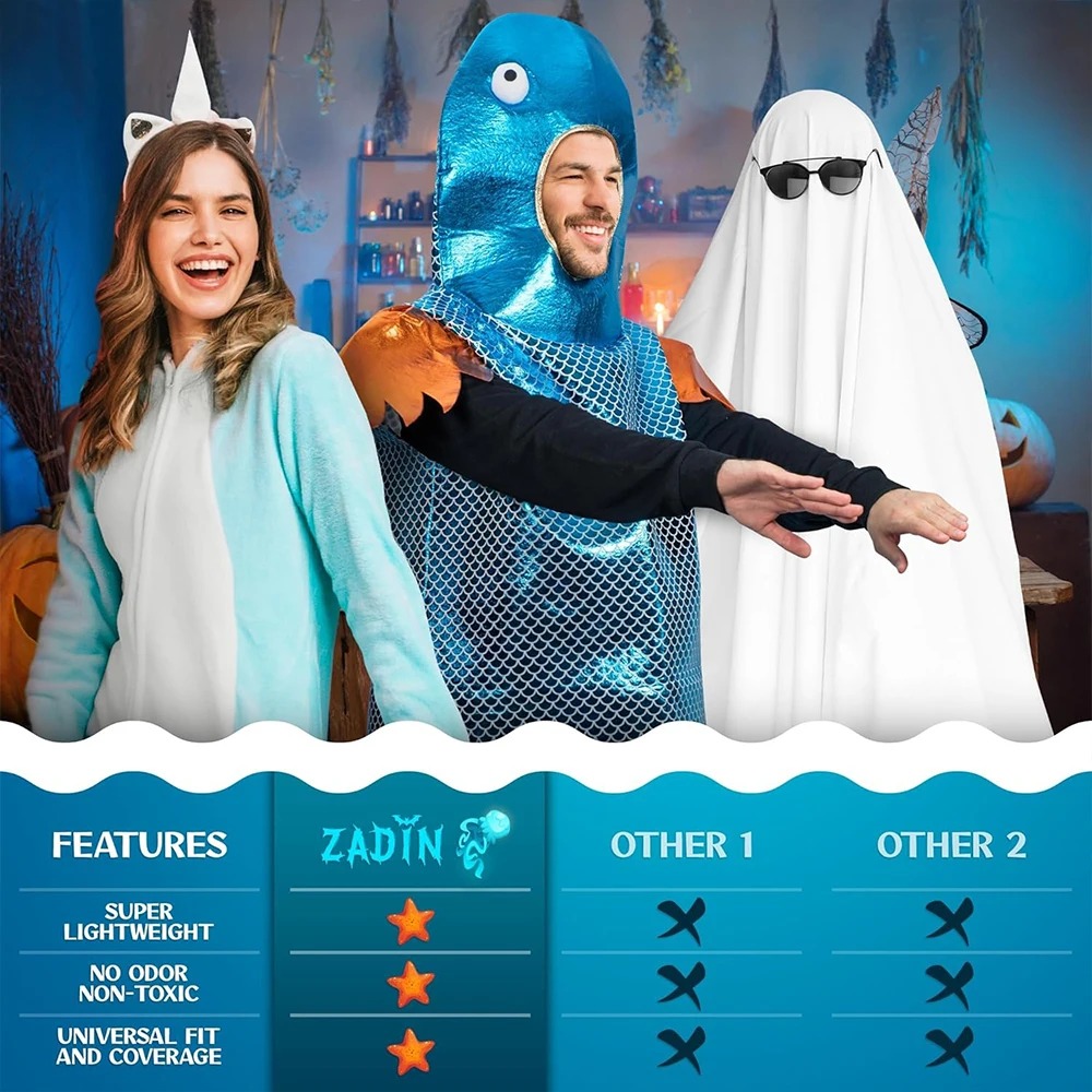 Shiny Blue Fish Costume Metall - огляд і ціна Aquarium Fish Yellow