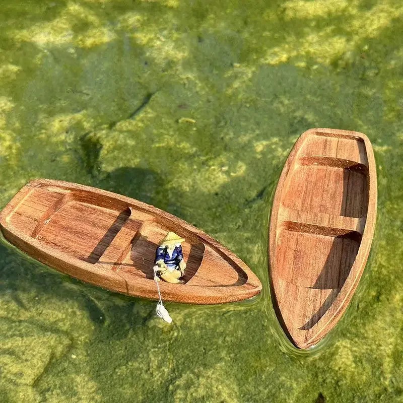 Handmade Wooden Boat Mini Floa - огляд і ціна Aquarium Fish Games