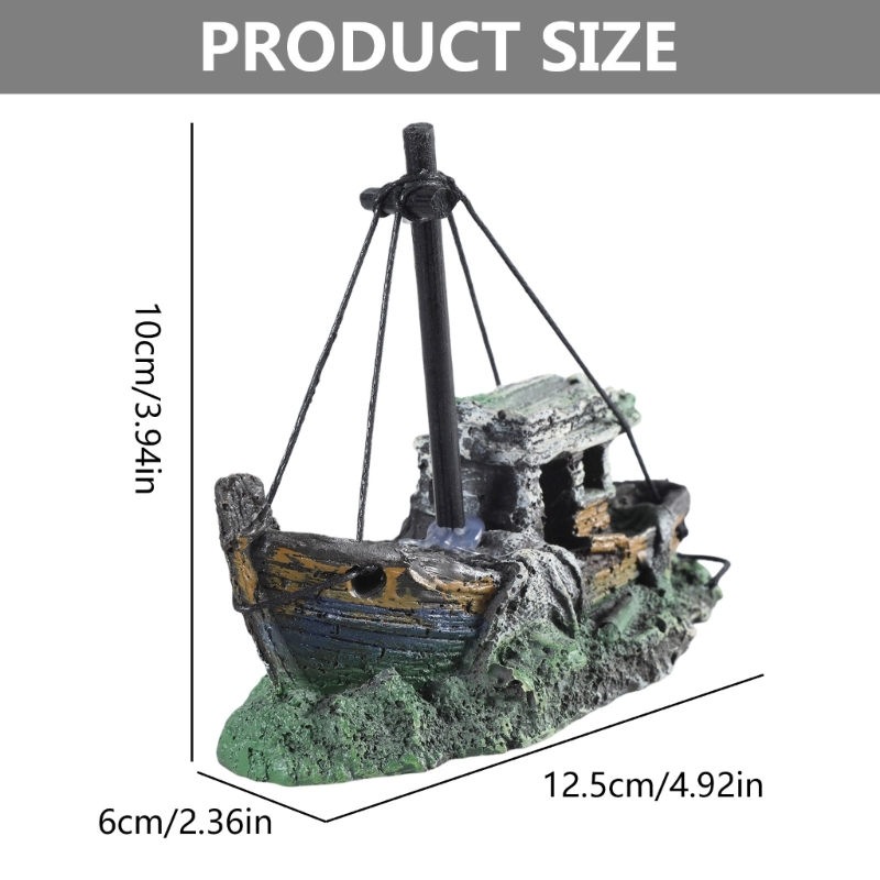 Aquarium Sunken Ship Decoratio - огляд і ціна Aquarium Fish Games