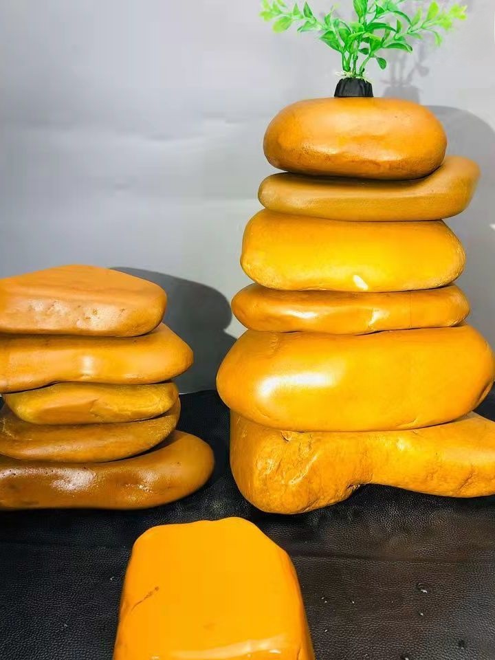 Natural Yellow Wax Stone Turtl - огляд і ціна Aquarium Fish Yellow