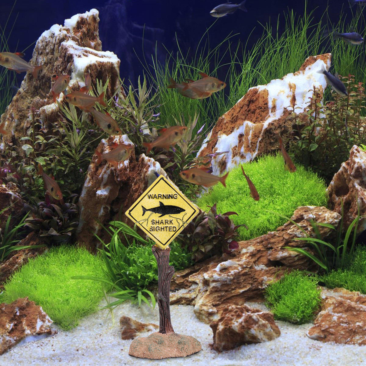 Yellow Cartoon Resin Aquarium  - огляд і ціна Aquarium Fish Yellow