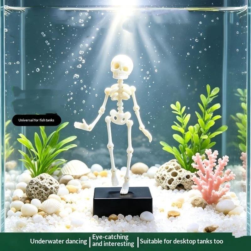 3D Printed Dancing Skeleton Aq - огляд і ціна Aquarium Fish Youtube